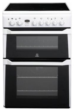 Indesit ID60C2WS Double Electric Cooker - White.